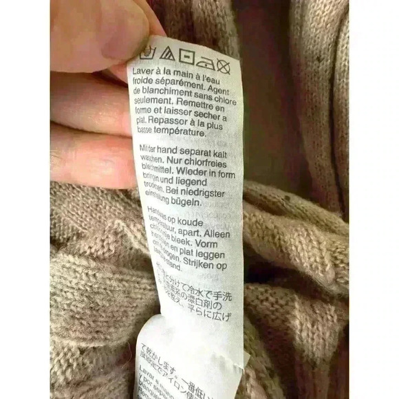 Madewell PINKISH BEIGE Donegal Evercrest Turtleneck Sweater Women's Small - Picture 11 of 12